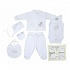 Набор одежды для детей Fimbaby 200074 от 0 до 6 мес, 6 предметов, 68 размер, белый  - миниатюра №1